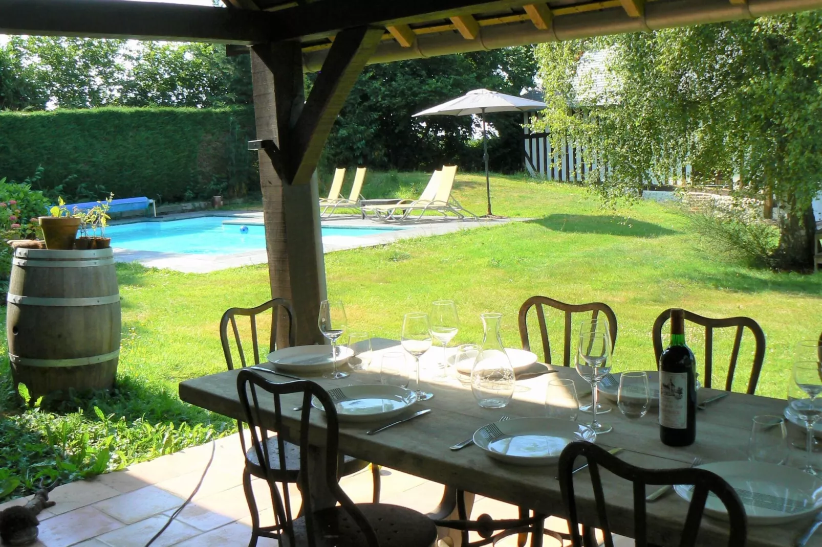 Property in Le Mesnil sur Blangy-Terrace balcony