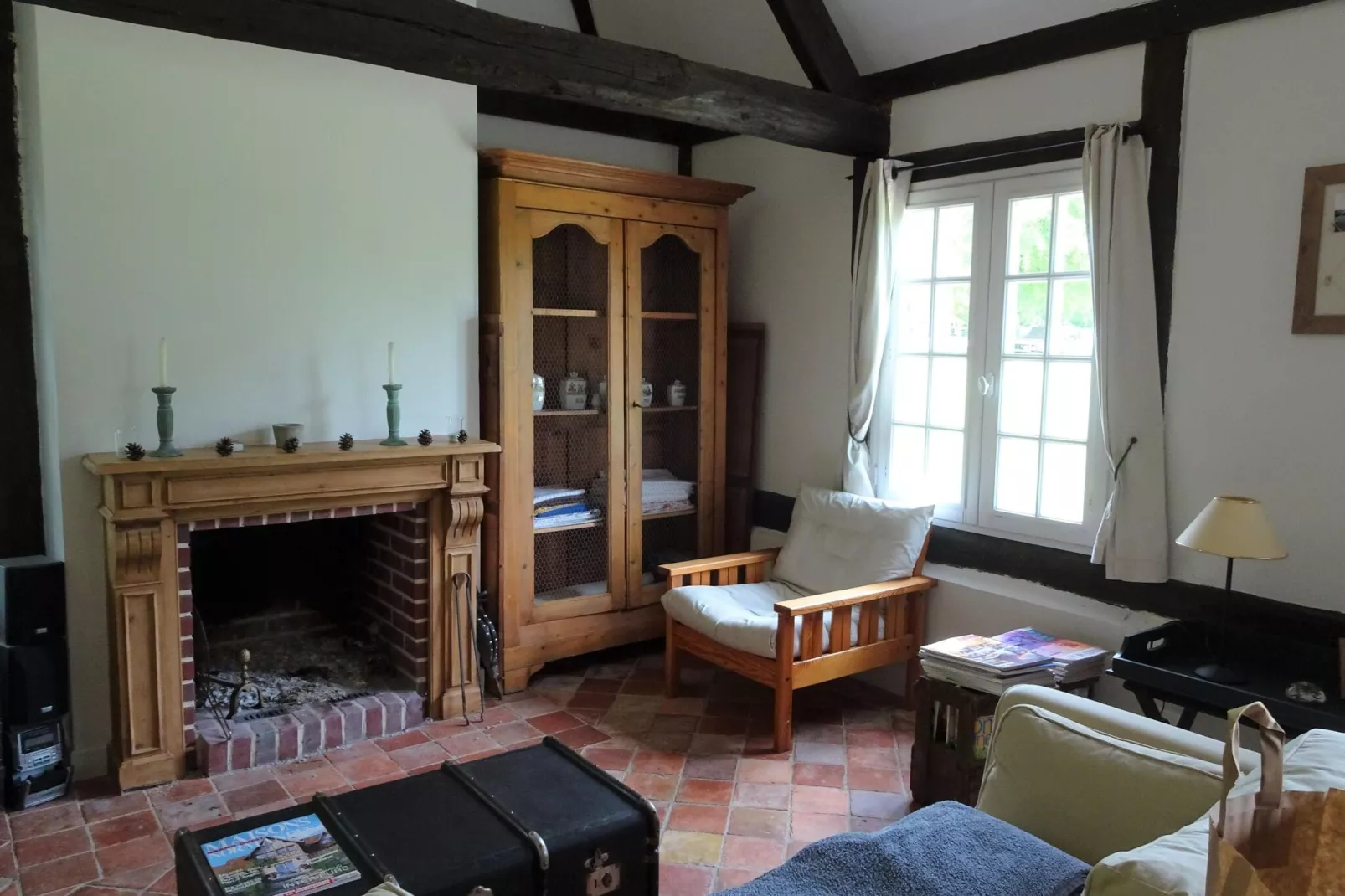 Property in Le Mesnil sur Blangy-Living room