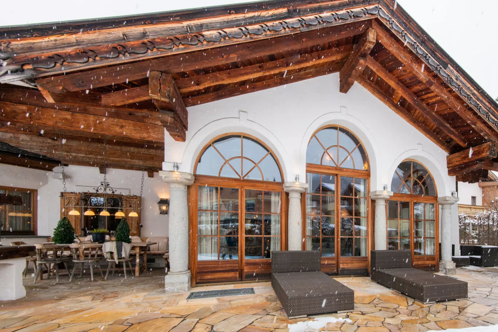 Luxury-Chalet in St Johann in Tirol-Terrace balcony