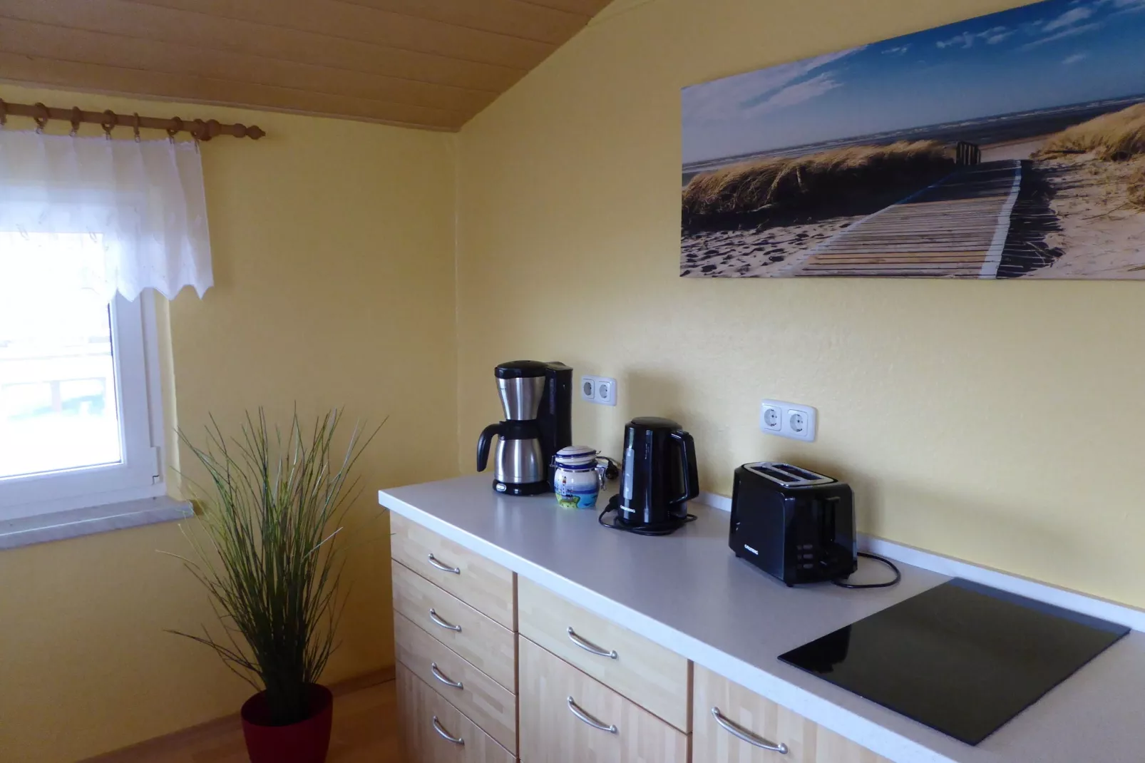 Ferienwohnung mit Fernblick-Terrasse-Kitchen
