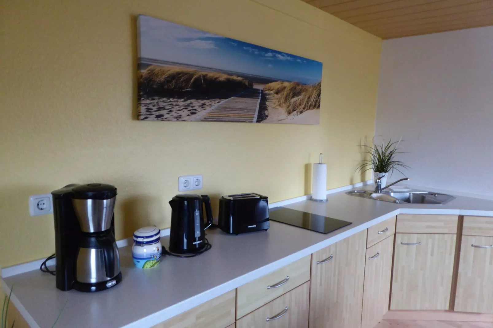 Ferienwohnung mit Fernblick-Terrasse-Kitchen