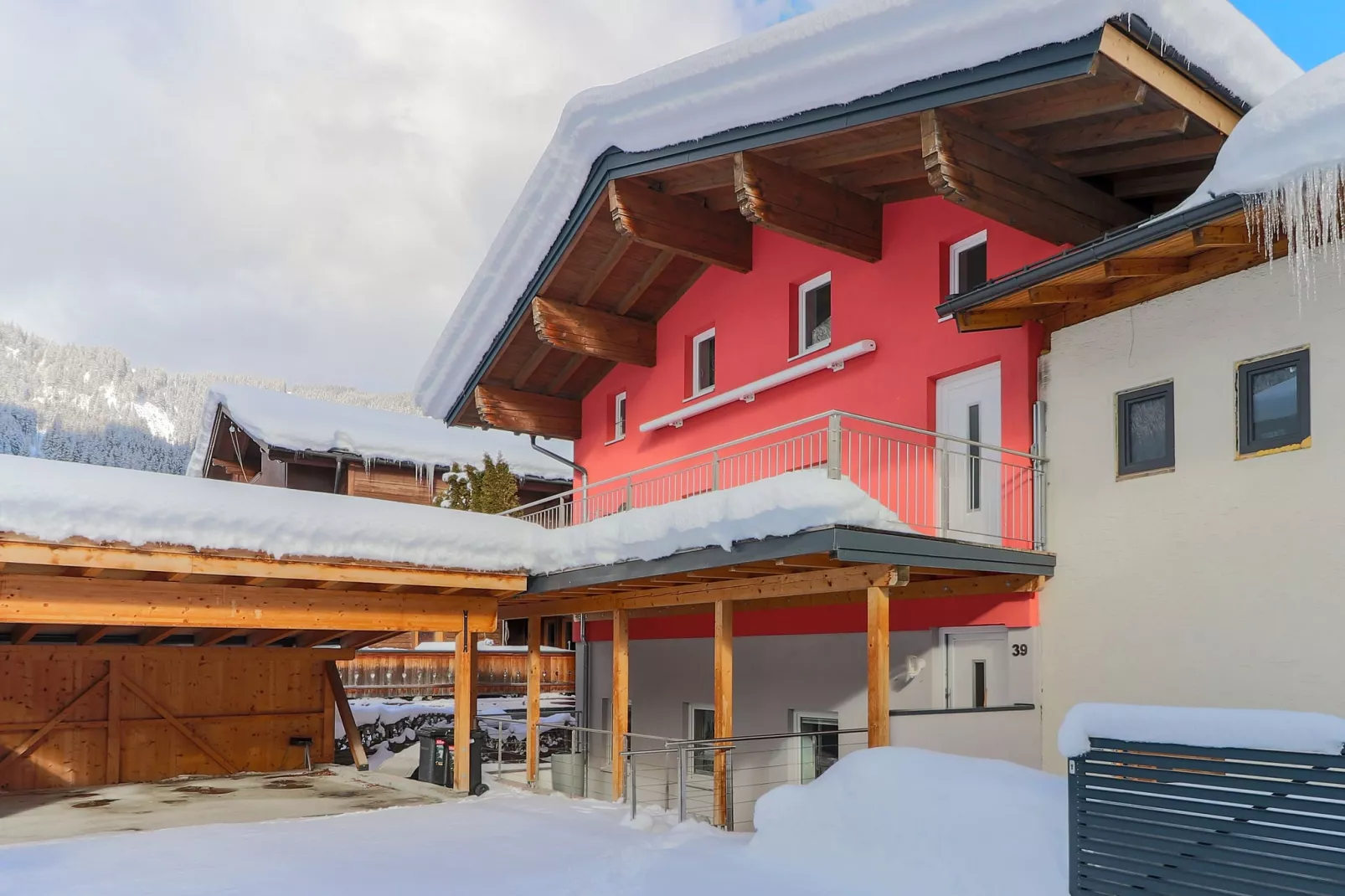 Haus Marigold / 16 pax-Außenbereich Winter