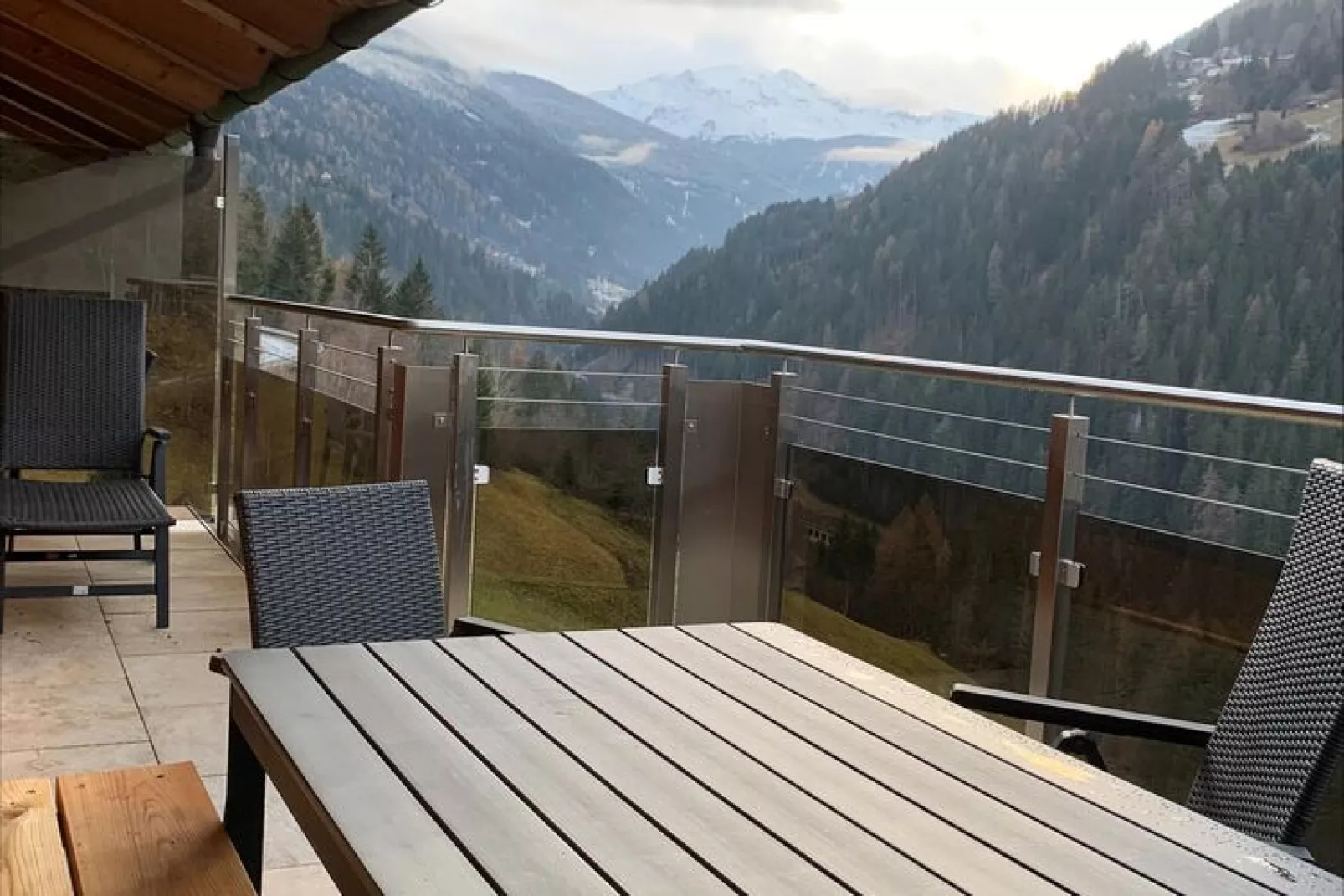 Bergappartement Schernthaner Tobadill-Terrace balcony