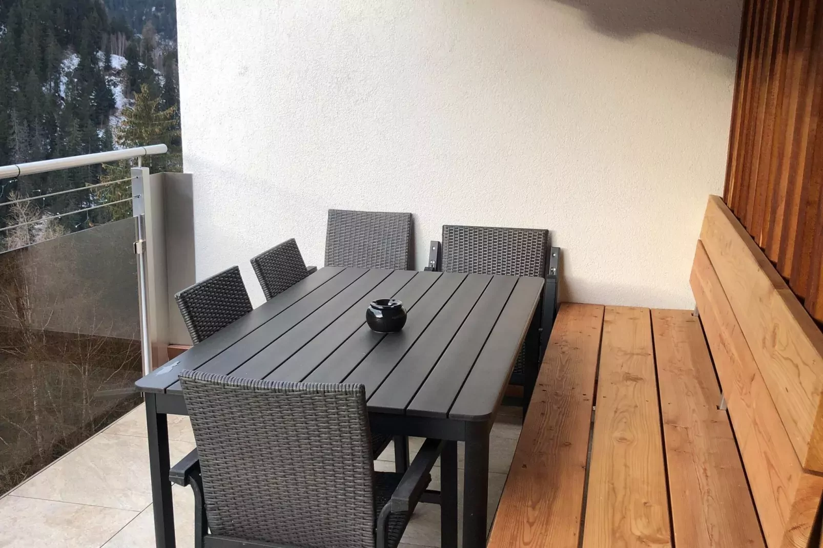 Bergappartement Schernthaner Tobadill-Terrace balcony