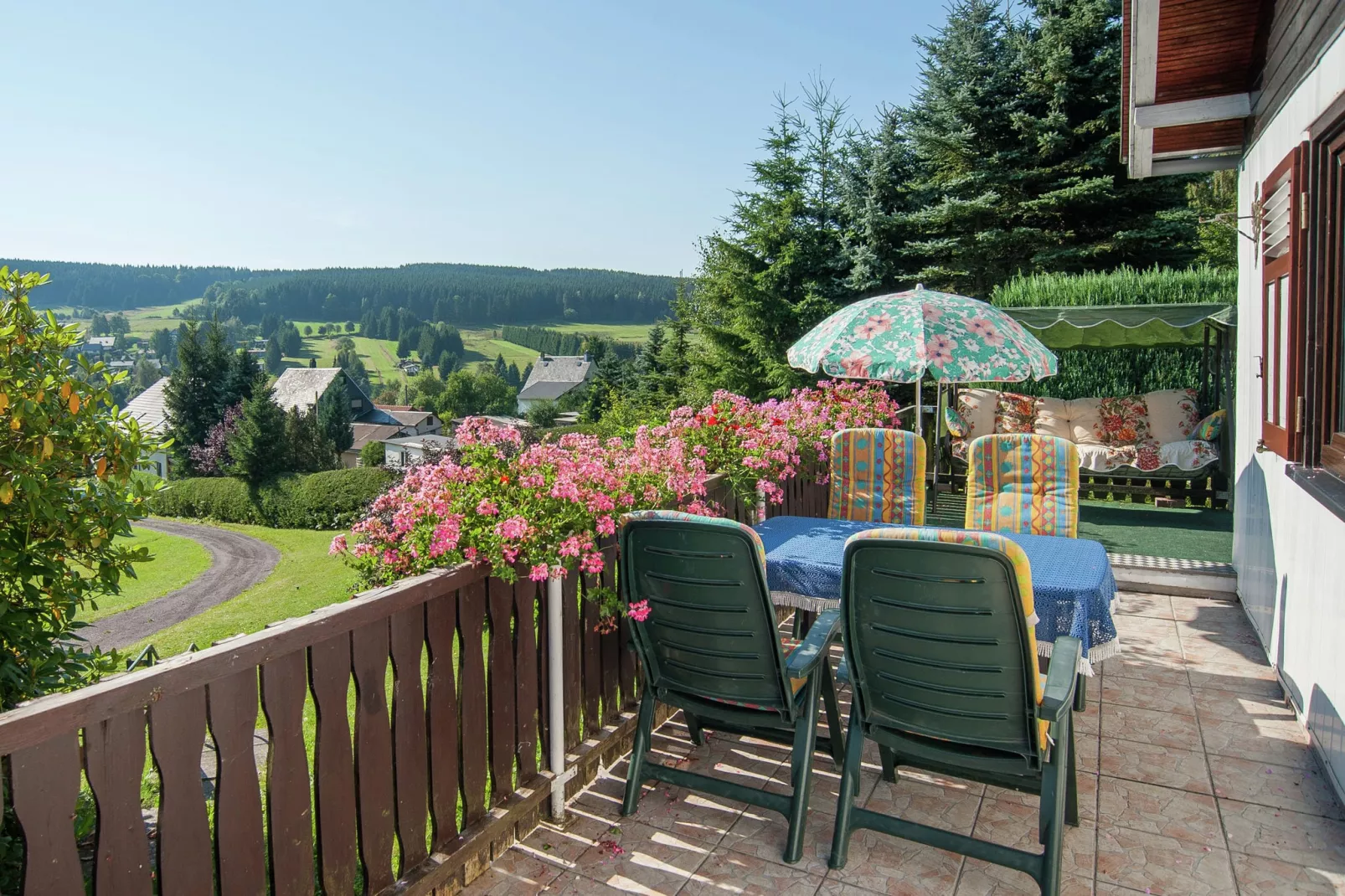Thüringer Ferienhäuschen-Terrace balcony