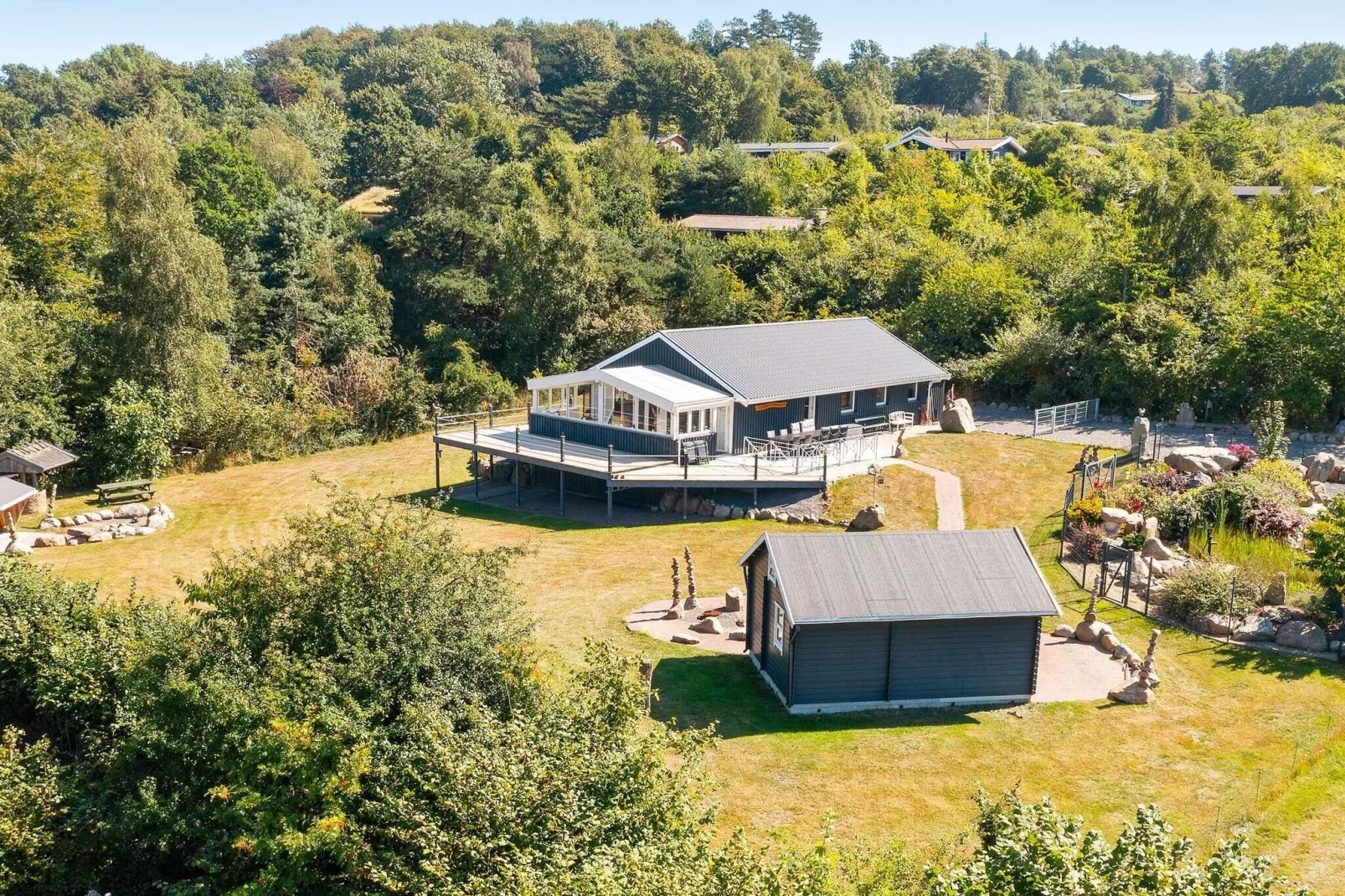 10 Personen Ferienhaus in Fårevejle-By Traum-Außenbereich