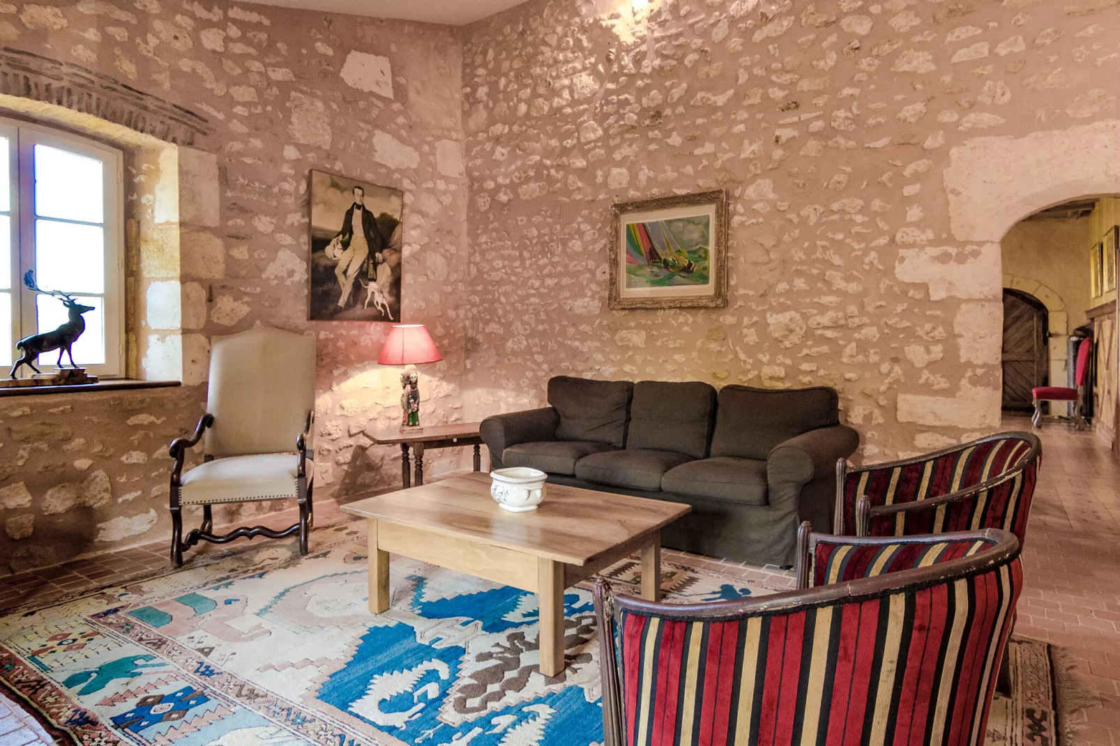 Manoir de la Baronie 16P-Living room