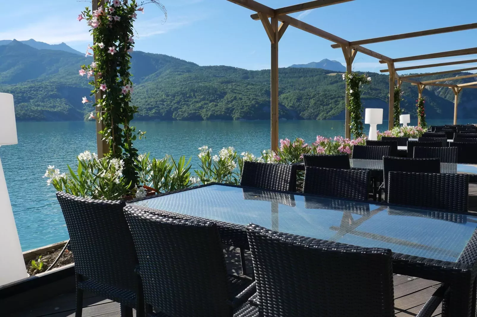 Domaine de l'Ecrin du Lac Chorges Mobile Homes - Petit Chalet 30qm 4 pers-Parkeinrichtungen