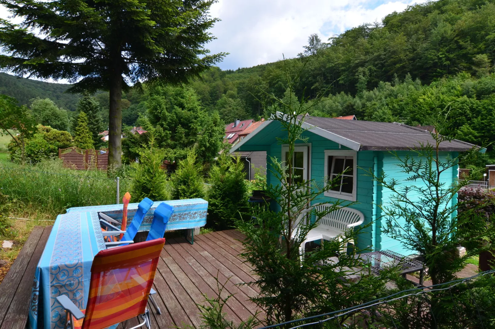 Chalet am Bergflüsschen-Gardens summer