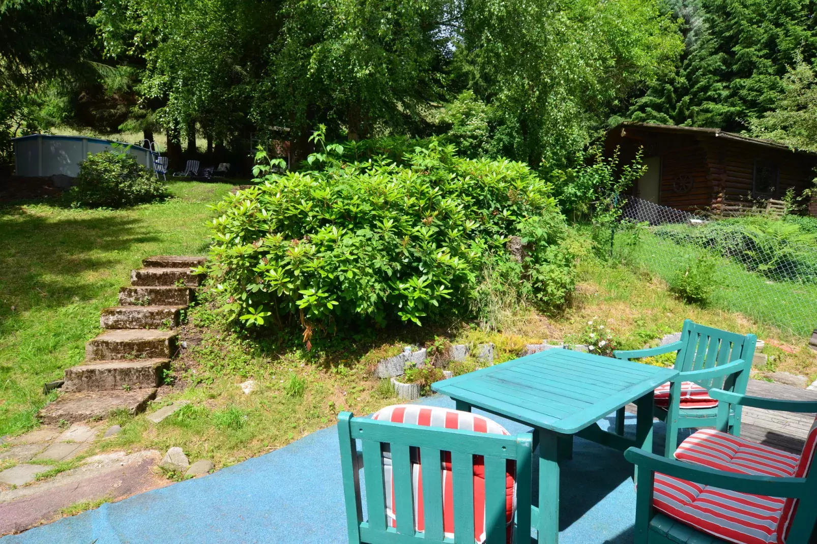 Grand Chalet am Bergflüsschen-Gardens summer