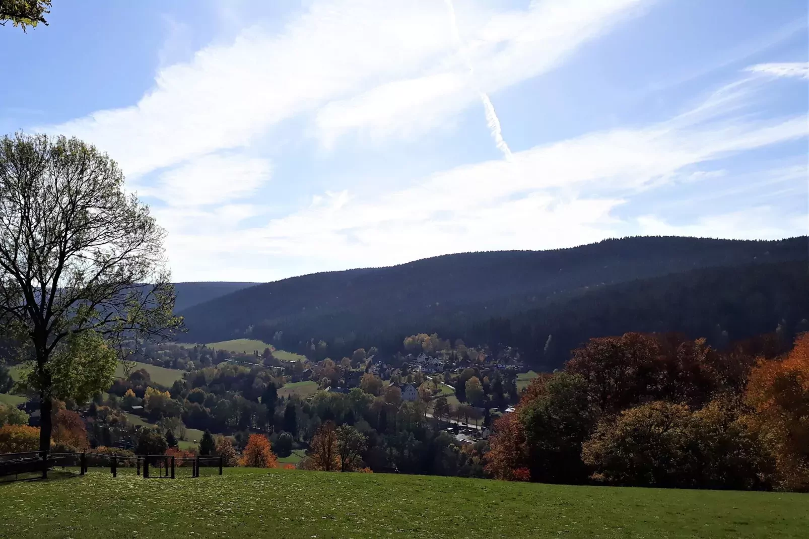 Im Erzgebirge-Gebiete Sommer 1 km
