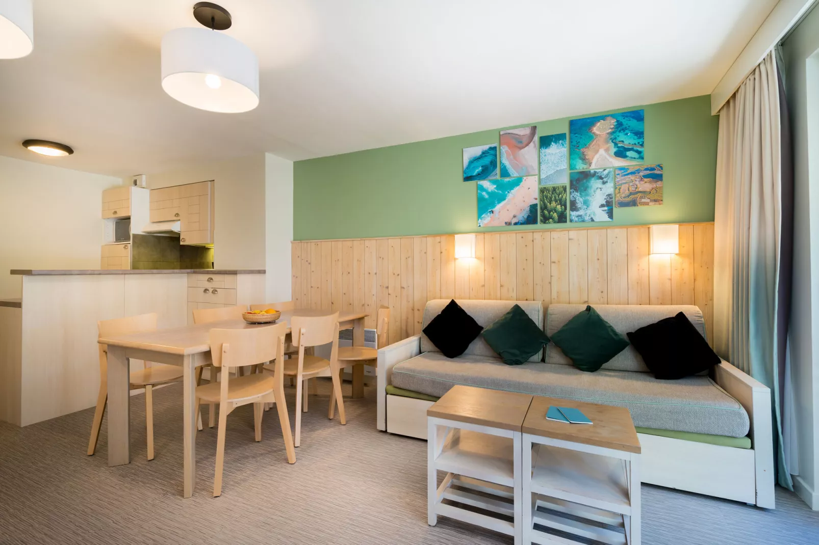 Residence Le Domaine du Bois de la Grée Pornichet - 36 Standard Apt 6 p - 2 bedrooms - Duplex balcony-Salon