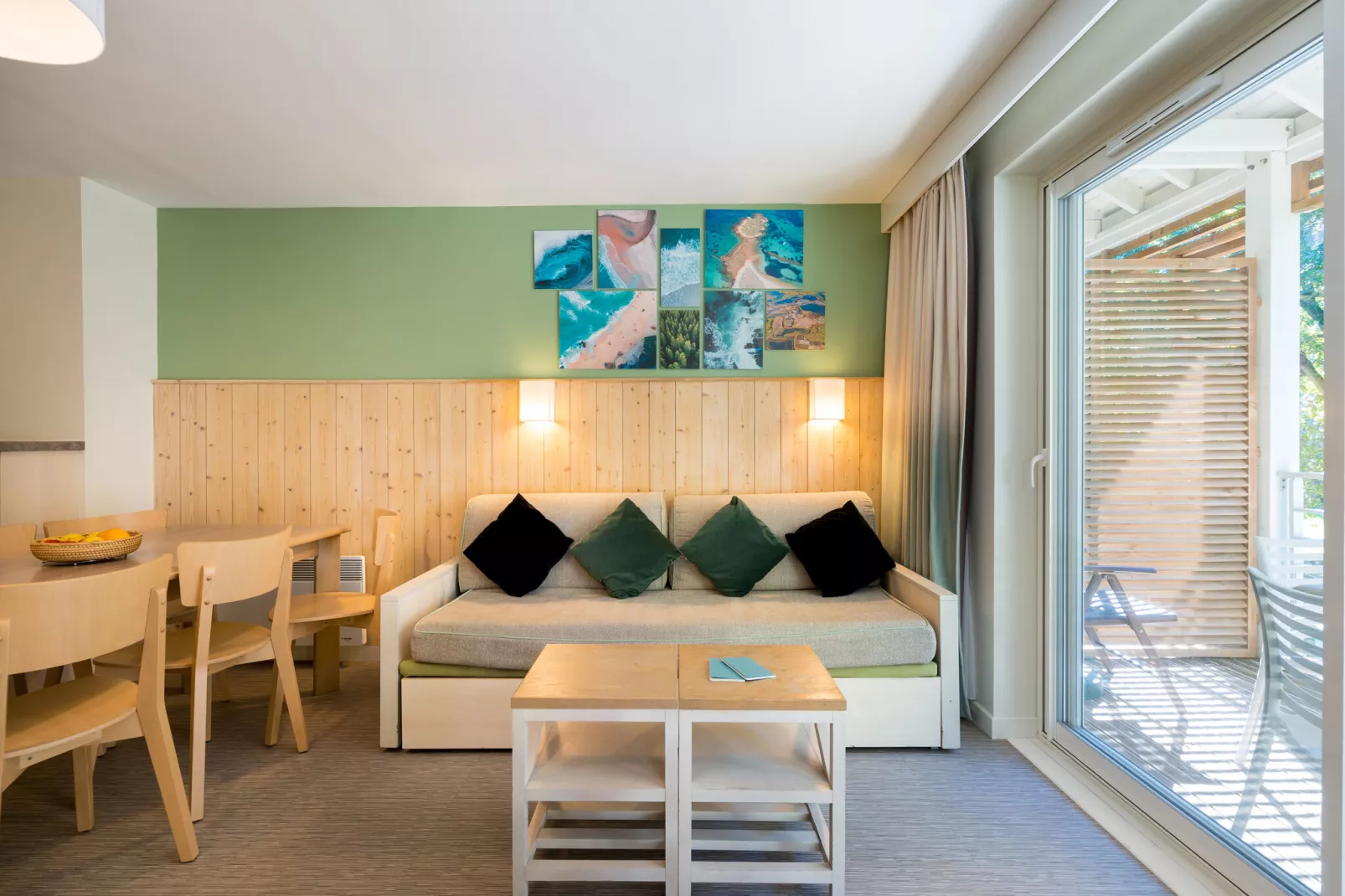 Residence Le Domaine du Bois de la Grée Pornichet - 36 Standard Apt 6 p - 2 bedrooms - Duplex balcony-Salon