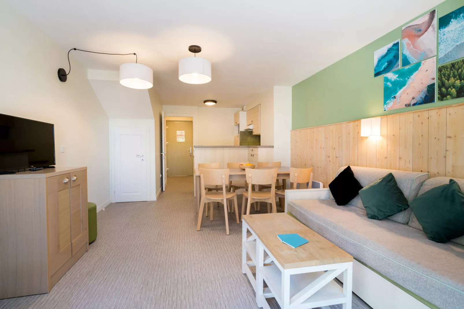 Residence Le Domaine du Bois de la Grée Pornichet - 36 Standard Apt 6 p - 2 bedrooms - Duplex balcony-Salon