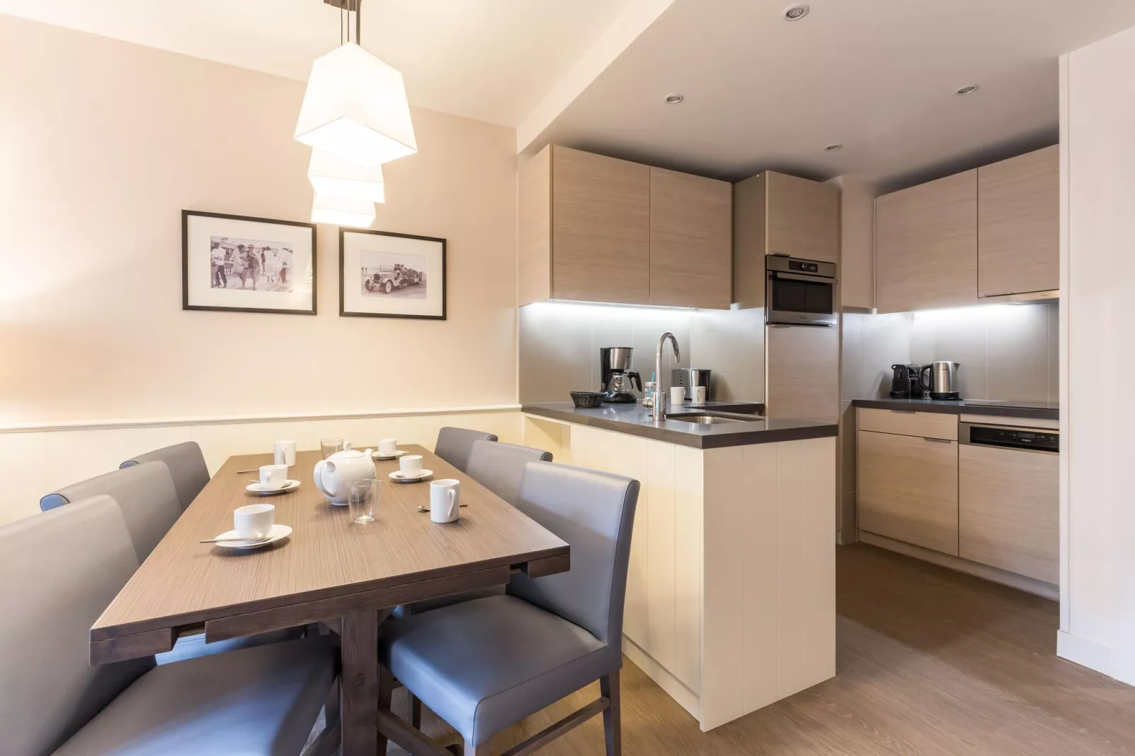 Residence Presqu'Ile de la Touques Deauville - 36 Standard Apt 6 p - 2 bedrooms - terrace or balcony-Kitchen