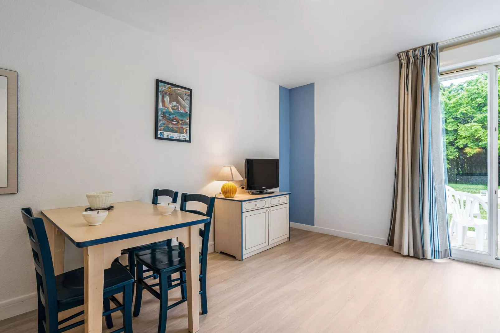 Residence La Voile d'Or L'Ile-aux-Moines // OVO12 - Studio 2 Standard - Terasse ou balcon-Wohnzimmer