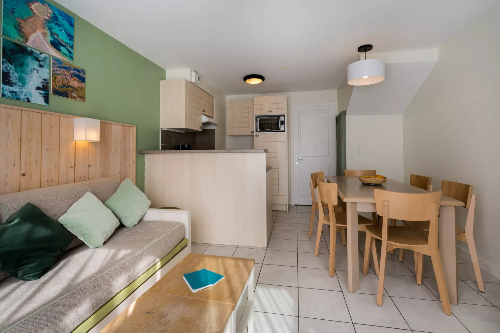 Residence Le Domaine du Bois de la Grée Pornichet  M6 Standard - house 6 p - 2 bedrooms-Salon