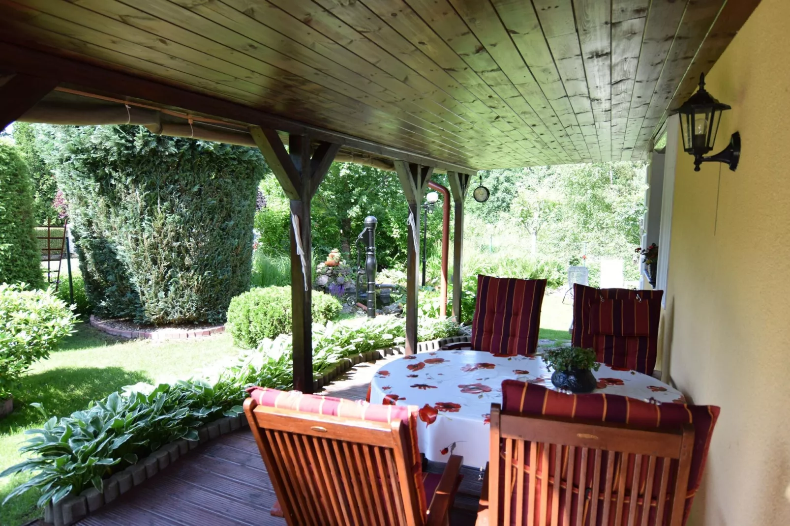 Holiday home in Krzynia-Terrace balcony