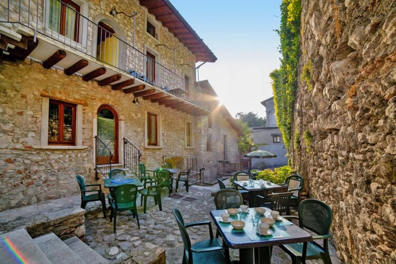 Residence Borgo Alba Chiara, Toscolano-bilo 40-48 qm-Terrasse