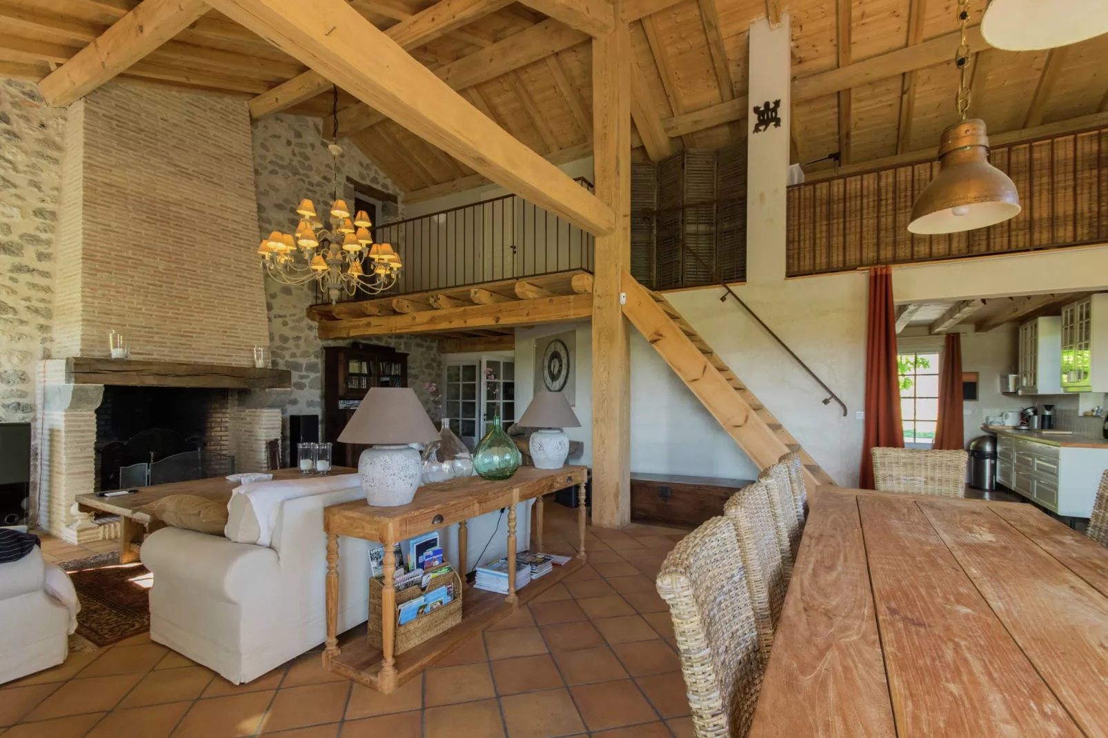 Mas d'Ourbise Penan-Living room