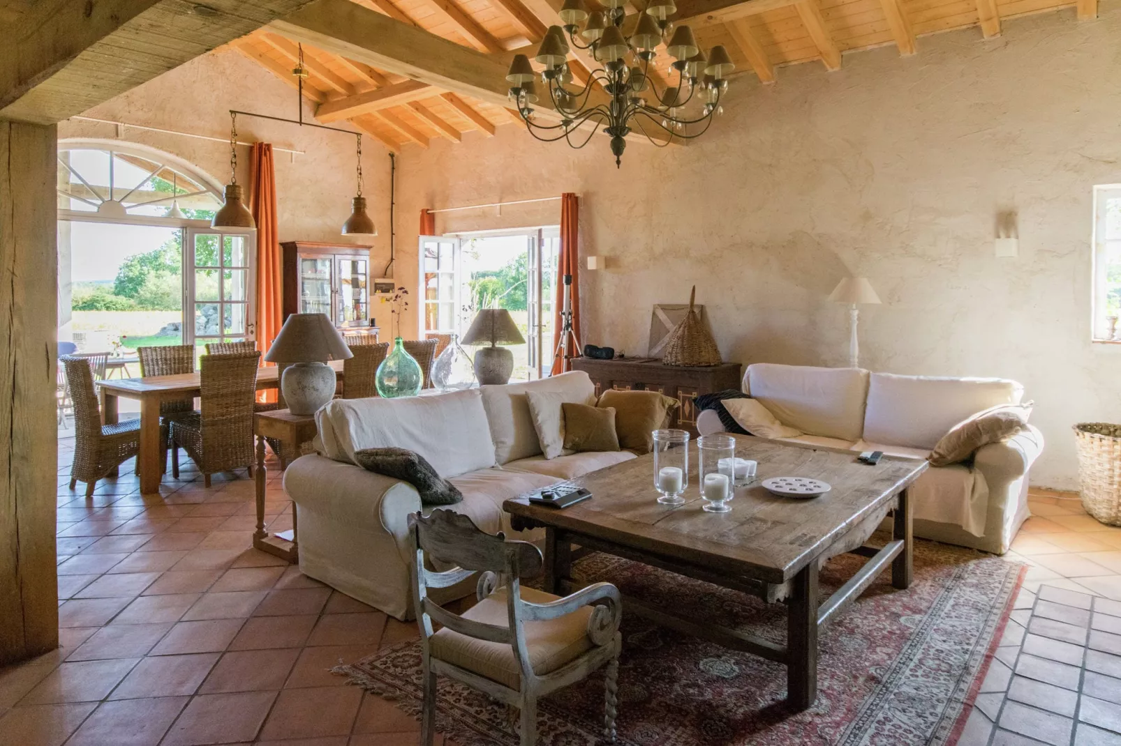 Mas d'Ourbise Penan-Living room