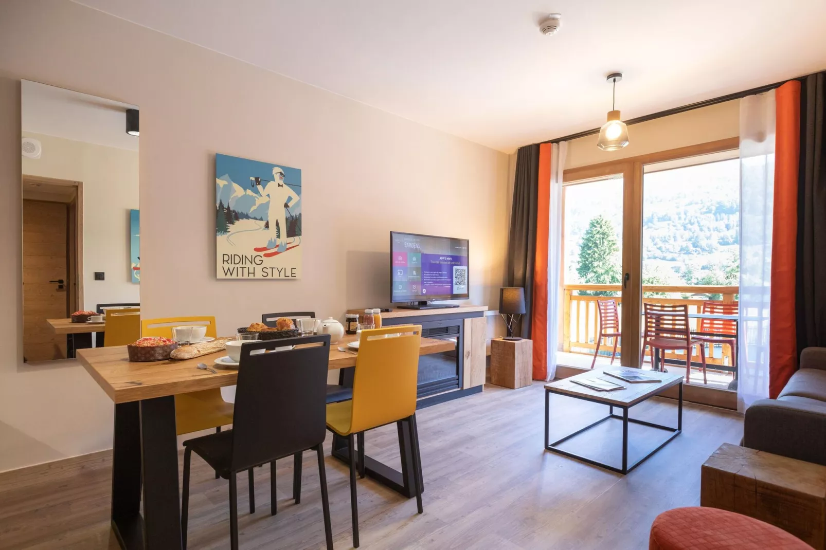 Résidence Club Samoëns Village 1-Wohnzimmer