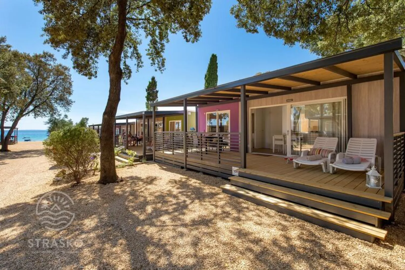 Mobile Homes Strasko Novalja - Adria 34 qm für 5 Pers-Exterior summer