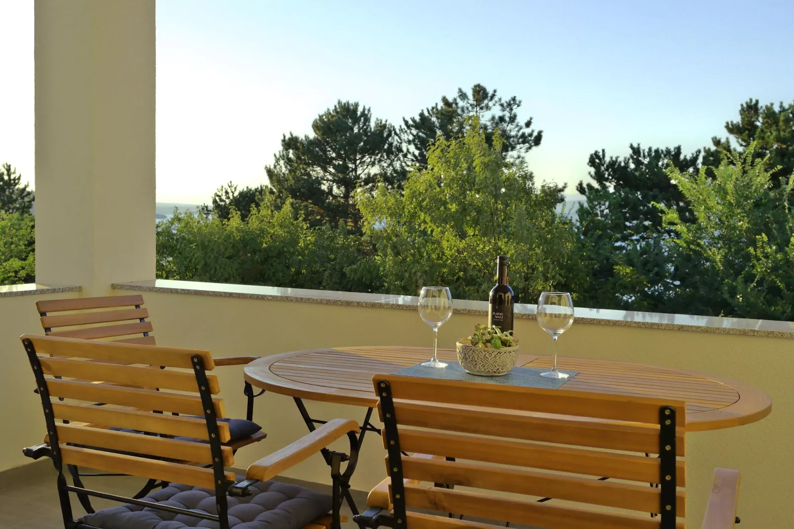Apartment Karmen Šilo-Terrace balcony