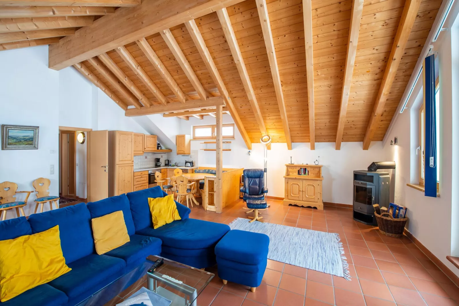 Penthouse Apartment Wagrain-Living room