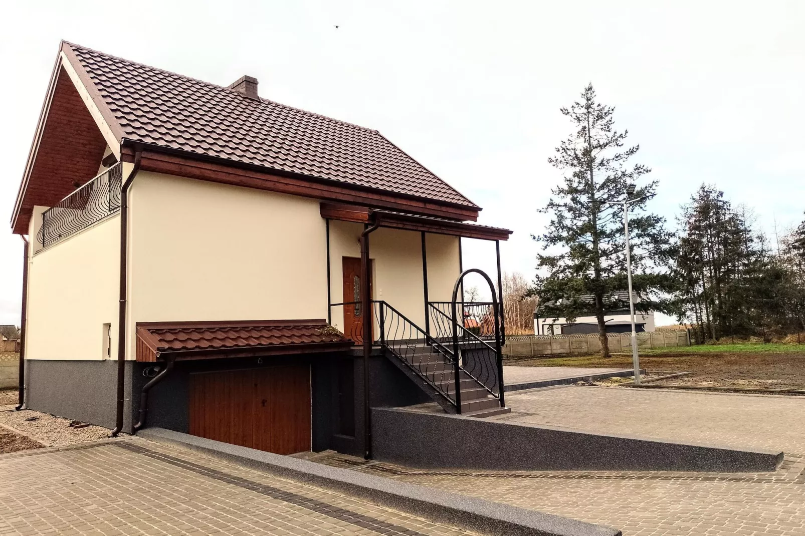 Ferienhaus Panorama in Kopice bei Stepnica-Exterior winter
