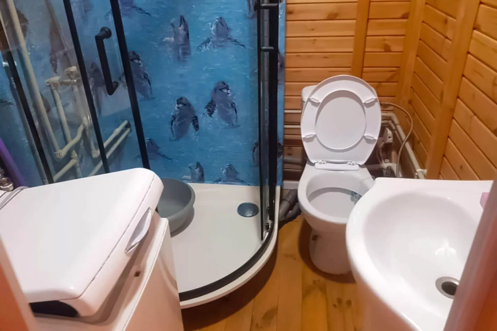 Dom nad Jeziorem Głuszyńskim-Badezimmer