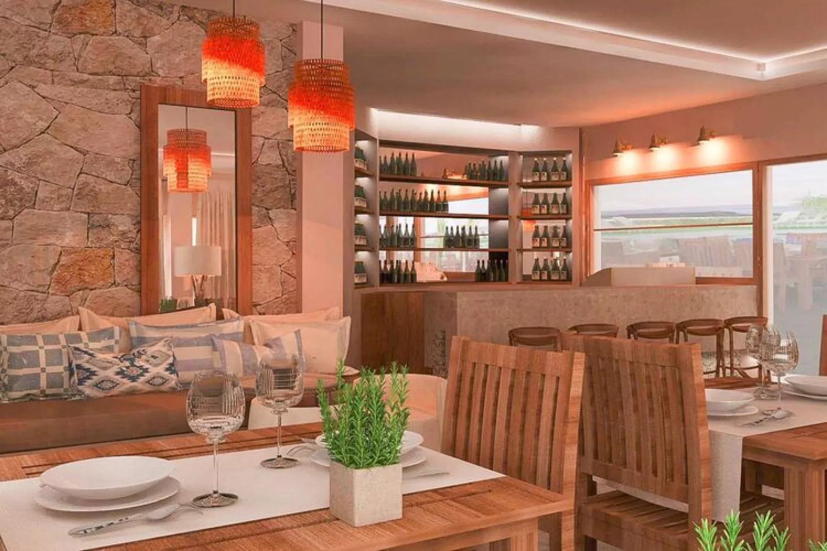 Holiday resort Asteris Village Gerakini-Studio-Salon