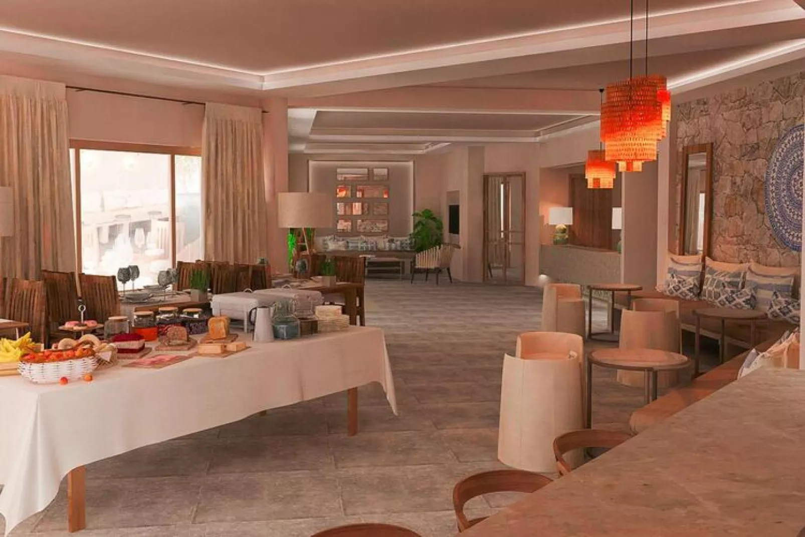 Holiday resort Asteris Village Gerakini-Studio-Salon