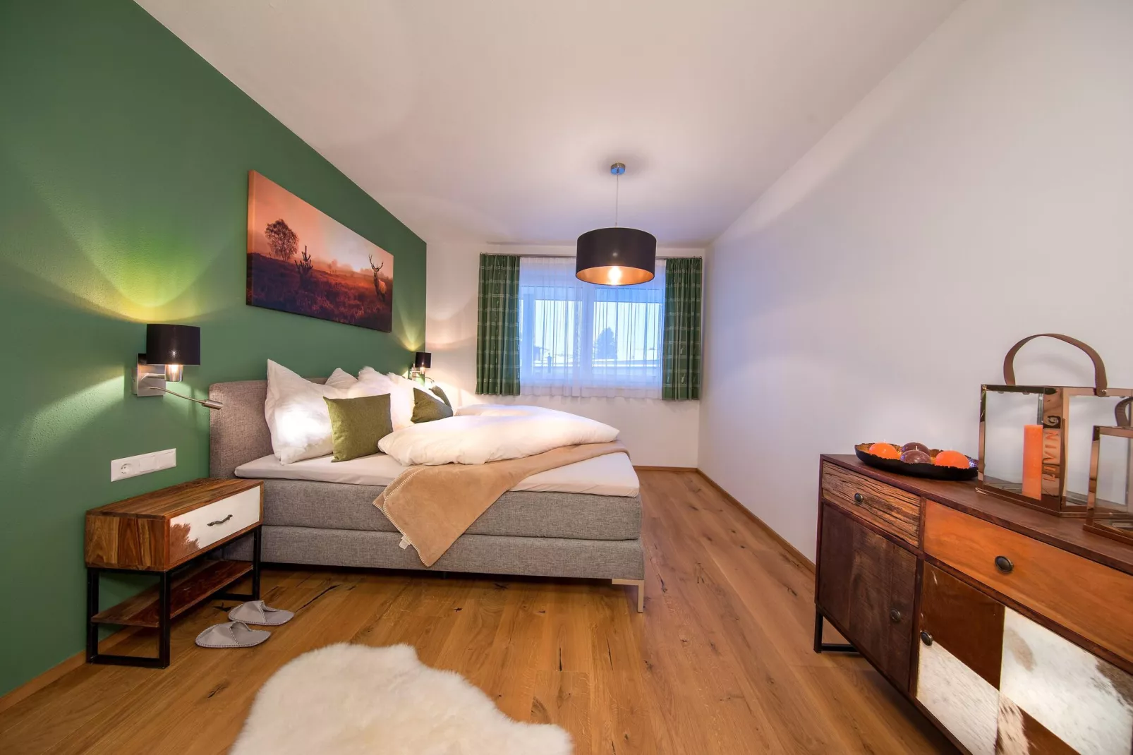 Helios Appartements-Schlafzimmer