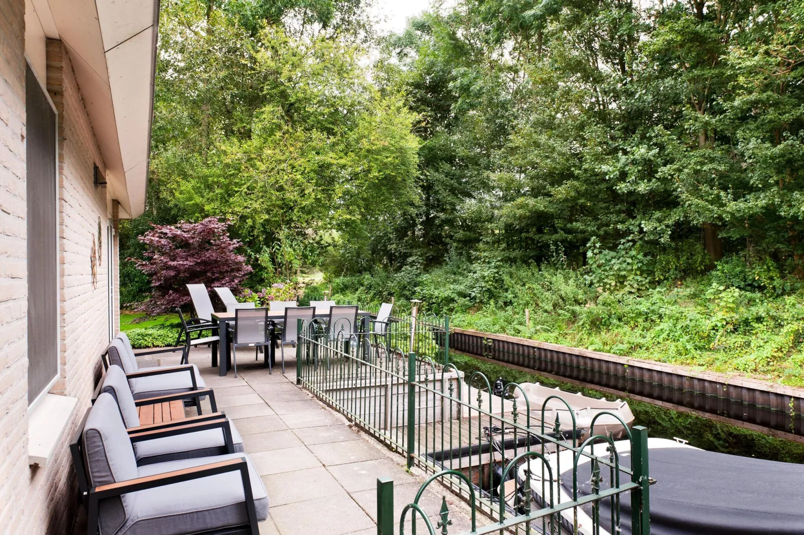 Grand Fisker Wellness de luxe met sauna buitenspa & sloep seizoensgebonden-Garten Sommer