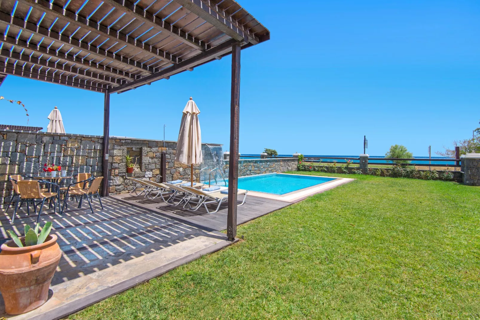 Villas Horizon Line / Villa Alia / Kiotari-Extérieur été