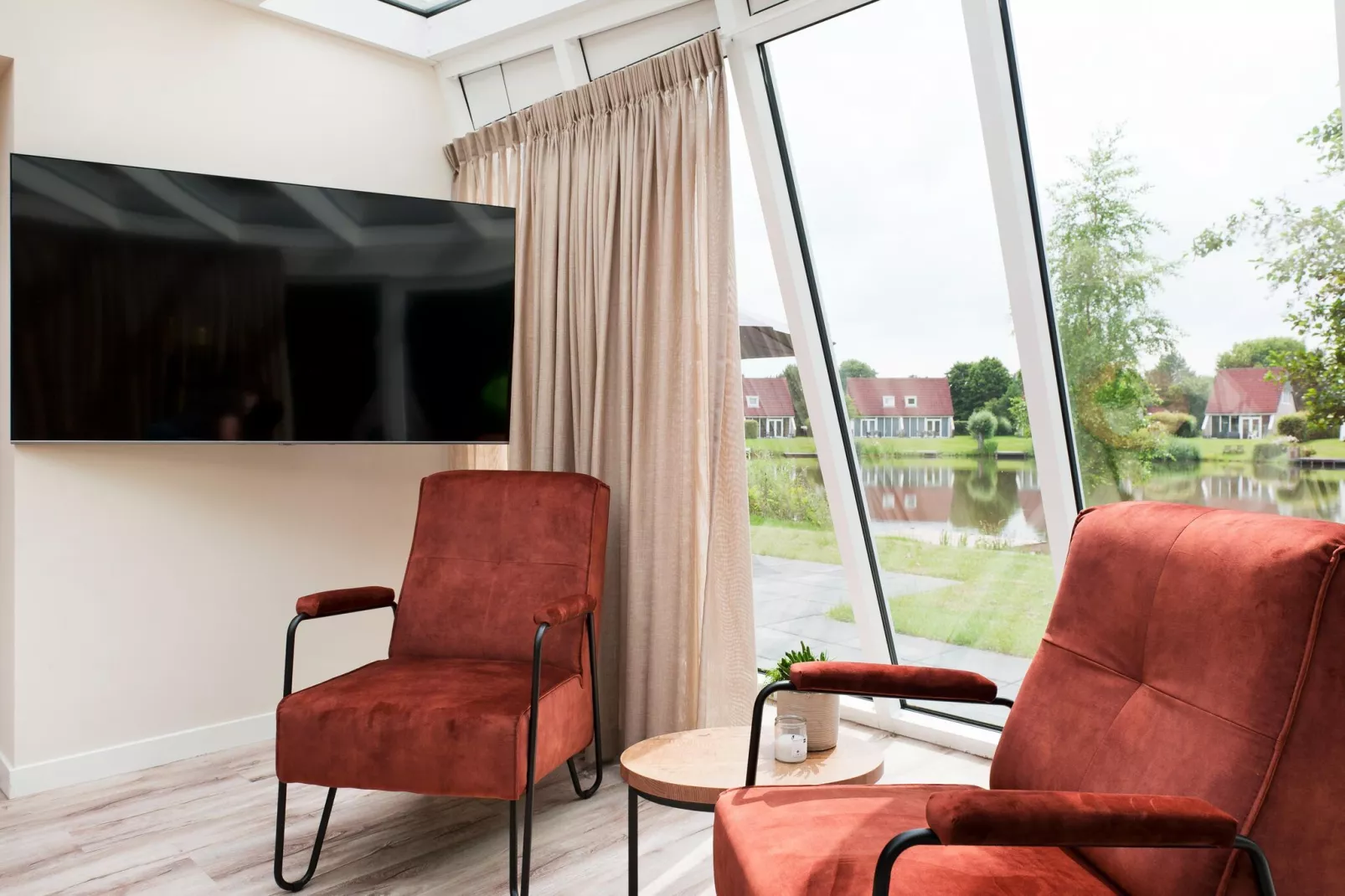 8 pers Metbroekhuis Wellness de luxe met sauna & buitenspa-Living room