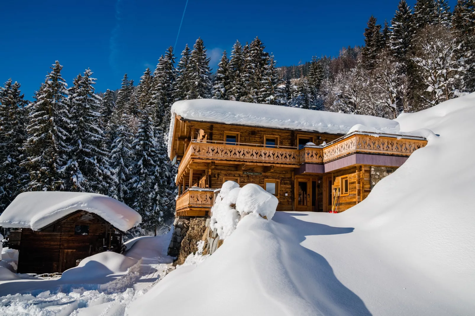 Oberholzlehen Hütte-Exterior winter