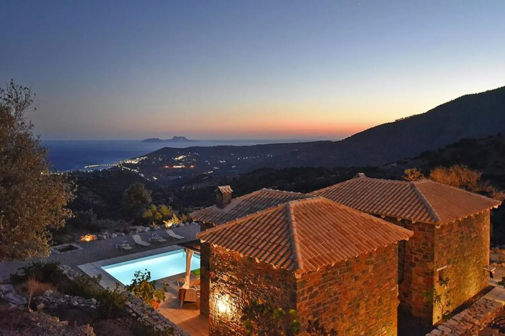 Villas Palazzo Greco Agia Galini-Complex of Villas 10 pax-View summer