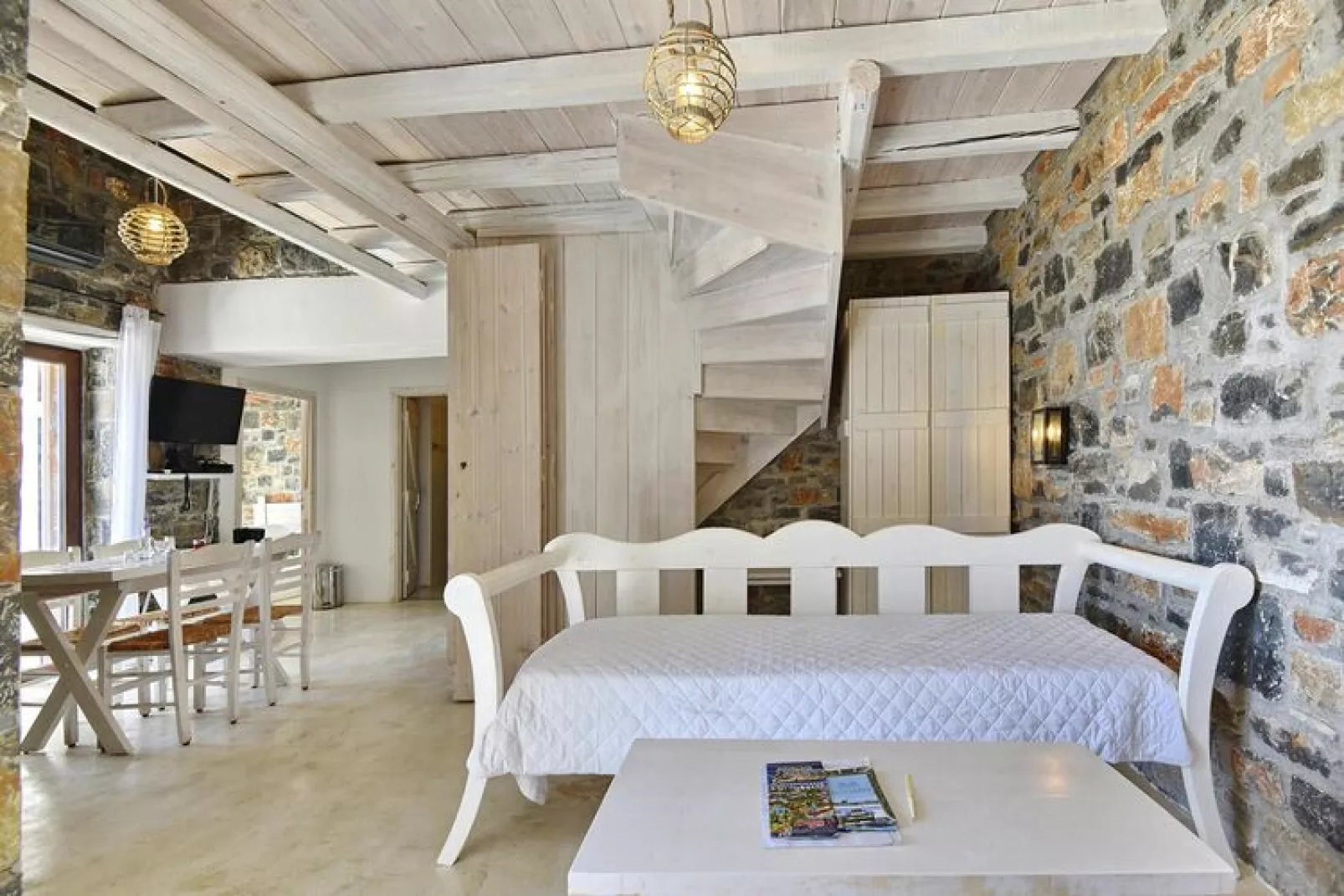 Villas Palazzo Greco Agia Galini-Complex of Villas 10 pax-Living room
