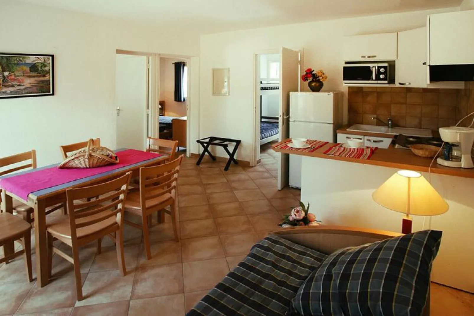 Residence Cala Bianca Borgo-Plage // 3 pcs ou 3 pcs cabine / T3 48 à 51 m2-Living room