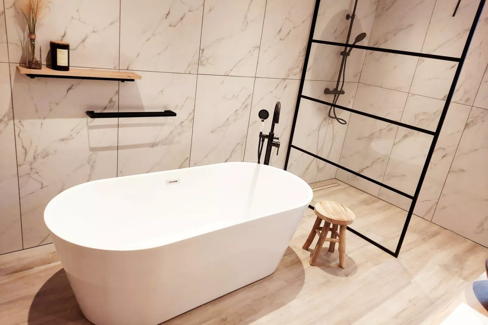 Charmante habitation à Lierneux pour 10 adultes avec Bains à remous-Bathroom