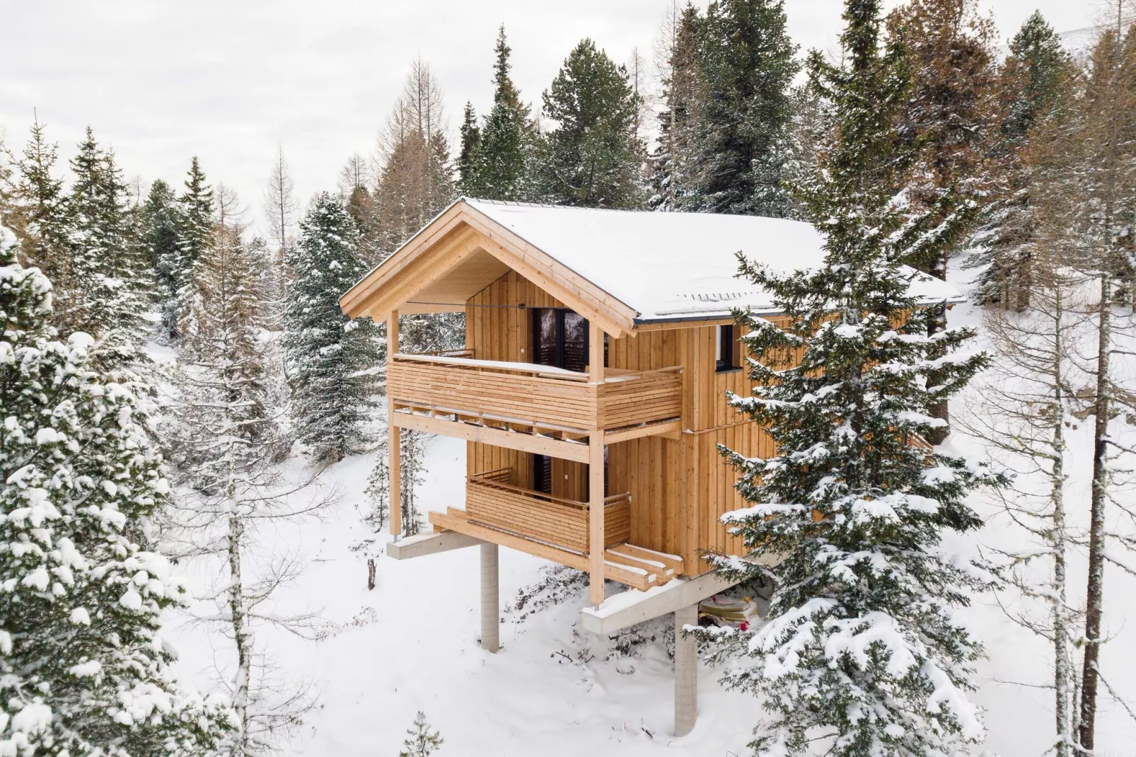 Naturchalets Turracher Höhe 1-Exterior winter